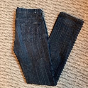 7 For All Mankind Straight leg Dark wash Jeans